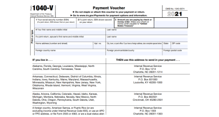 1040-V Form Printable